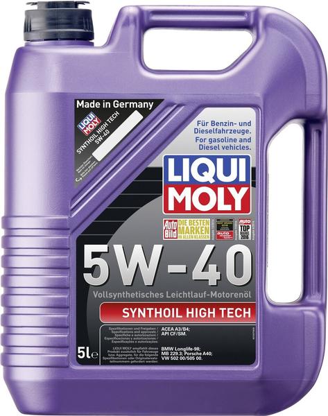 LIQUI MOLY Synthoil High Tech 5W-40 (1 l) Test TOP Angebote ab 11,06 €  (März 2023)