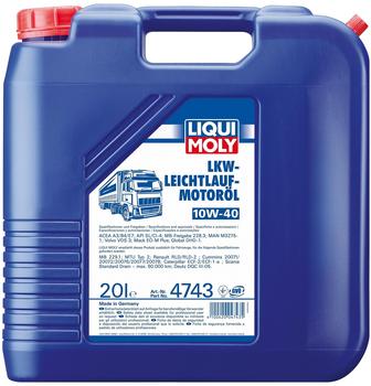 LIQUI MOLY LKW-Leichtlauf-Motor&ouml;l 10W-40 (20 l)