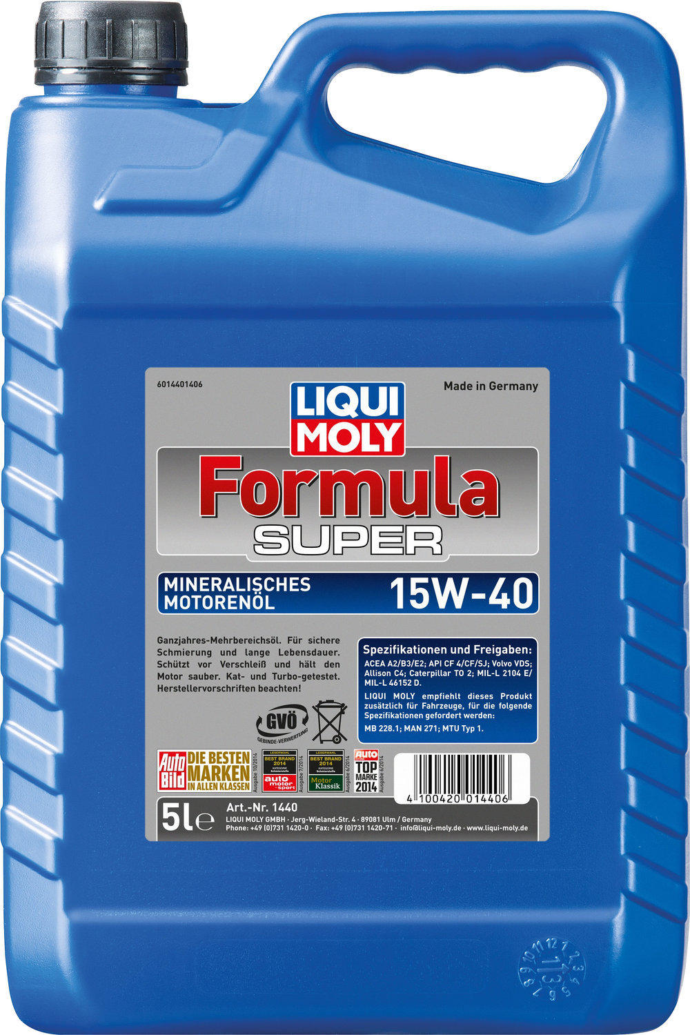 LIQUI MOLY Formula Super 15W-40 ( 5 l ) Erfahrungen auf Testbericht.de