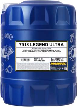 Mannol 7918 Legend Ultra SAE 0W-20 (20 l)