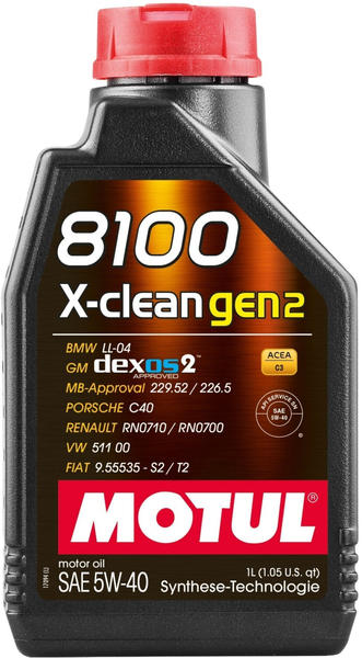 Motul 8100 X-clean gen2 5W40 (1 l)