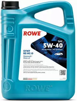 ROWE HIGHTEC SYNT RS HC-D SAE 5W-40 (5 l)