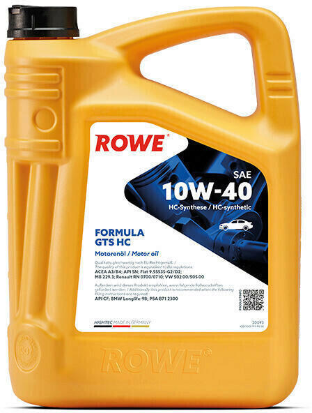 ROWE HIGHTEC FORMULA GTS SAE 10W-40 HC (5 l)