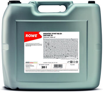 ROWE HIGHTEC SYNT RS D1 SAE 0W-16 (20 l)