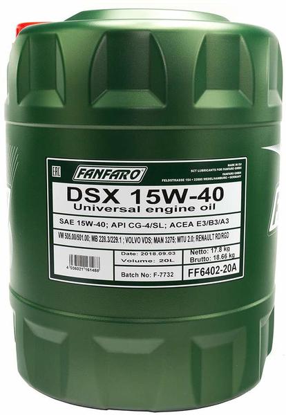 Fanfaro DSX 15W-40 FF6402 - 20 L
