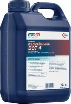 EuroLub Bremsfl&uuml;ssigkeit DOT 4 5L (542005)
