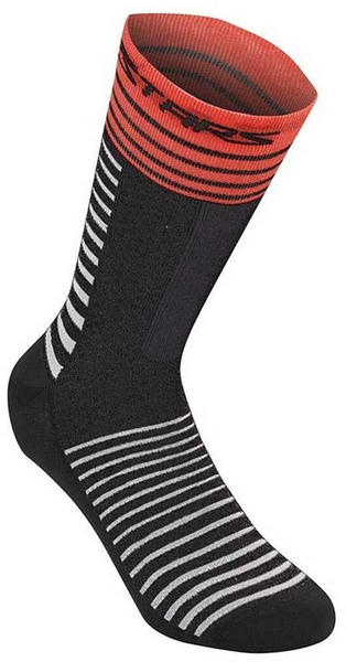 Alpinestars Drop 19 Socken schwarz/rot