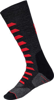 IXS Merino 365 Socken schwarz/grau/rot