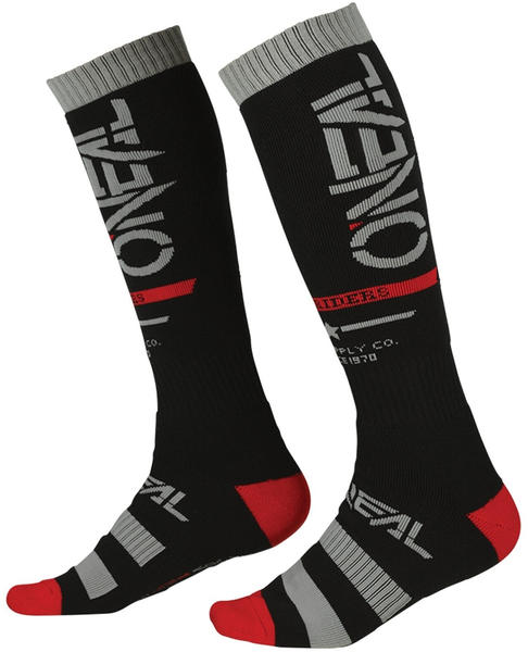 O'Neal Pro Squardron V.22 MX Socken schwarz/grau/rot