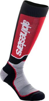 Alpinestars Plus Jugend Motocross Socken schwarz/rot