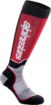 Alpinestars Plus Motocross Socken schwarz/rot