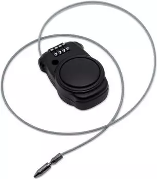 Givi Padlock with Retractable Wire and Combination Lock S220