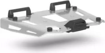 Shad Aluminium Mounting Plate & Screws Silver