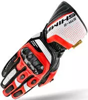 SHIMA STR-2-GLOVES-RED-FLUO-XXL, SHIMA STR-2 Motorrad Handschuhe Schwarz Weiss Rot