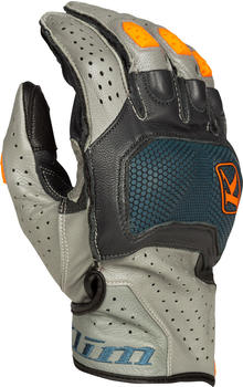 Klim Badlands Aero Pro Short Gloves petrol/strike orange