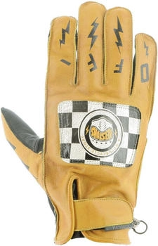 Helston's Logo Handschuhe schwarz/gelb