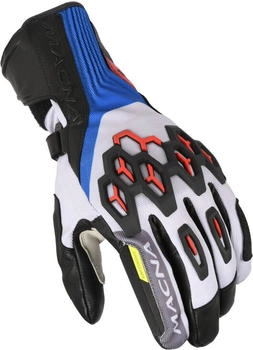 Macna Brawler RTX wasserdichte Handschuhe schwarz/weiß/rot-blau