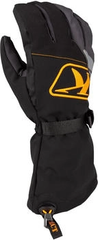Klim Klimate Gauntlet Snowmobil Handschuhe schwarz/grau/orange