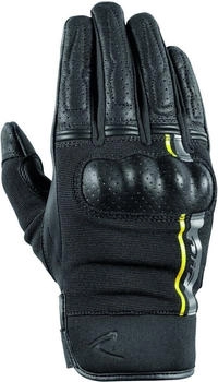 DiFi Reptile perforierte Handschuhe schwarz/grau/gelb