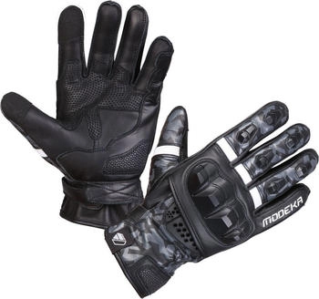 Modeka Valyant Handschuhe schwarz/weiss