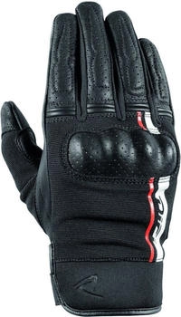 DiFi Reptile perforierte Handschuhe schwarz/weiß/rot