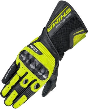 Shima STR-2 Vented perforierte Handschuhe schwarz/gelb