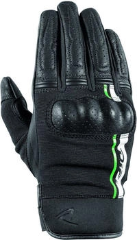 DiFi Reptile perforierte Handschuhe schwarz/weiß/grün