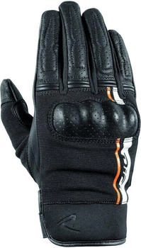 DiFi Reptile perforierte Handschuhe schwarz/weiß/orange