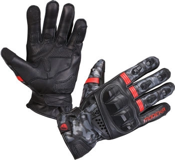 Modeka Valyant Handschuhe schwarz/rot