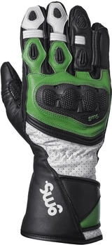 GMS GR-1 SF perforierte Handschuhe schwarz/weiss/grün