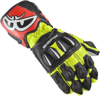 Berik Thunar Evo Motorradhandschuhe schwarz/rot/gelb