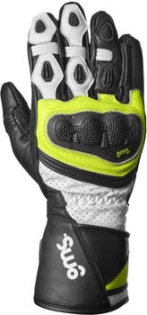 GMS GR-1 SF perforierte Handschuhe schwarz/weiss/gelb