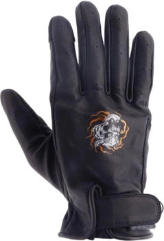 Helston's Tiger perforierte Handschuhe (2025029) schwarz