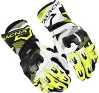 Macna 190-6341-XXL-172, Macna Powertrack 2.0 Motorrad Handschuhe Schwarz Weiss Gelb