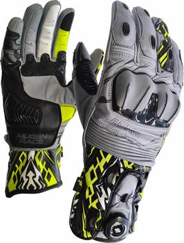 Mugen Race Cowy Kangaroo Handschuhe (G-MNR-2480) grau-gelb