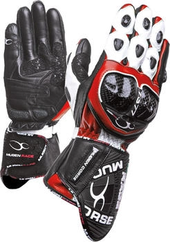 Mugen Race Bornew Handschuhe (G-MNR-1461) schwarz-weiss-rot