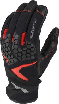 DiFi La Oroya Aerotex wasserdichte Handschuhe schwarz/rot