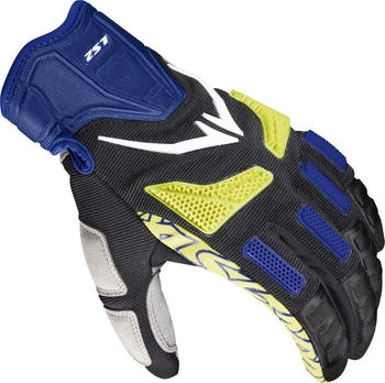LS2 Ravin Handschuhe schwarz/grau/blau