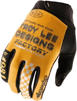 Troy Lee Designs GP Pro Factory Motocross Handschuhe schwarz/gelb