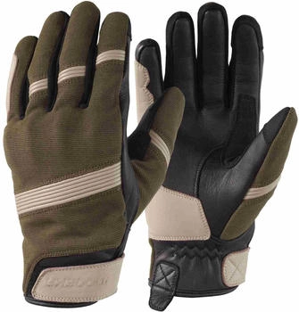 Modeka Sukaya Handschuhe schwarz/braun/beige