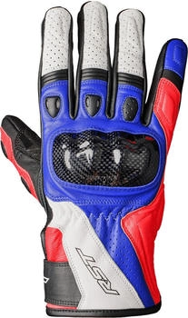 RST Stunt III Handschuhe weiss/rot/blau