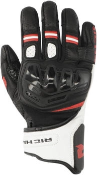 Richa Stradale Stealth perforierte Handschuhe schwarz/weiss/rot