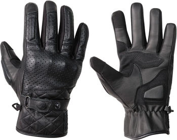 Germot Ray Motorrad Handschuhe perforiert schwarz (GM10020270-7)