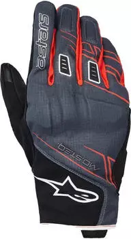 Alpinestars Moblast WP Motorradhandschuhe, wasserdicht (3520226-148) schwarz/grau/gelb