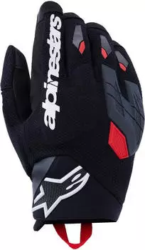 Alpinestars Durack Motorradhandschuhe schwarz/tiefgrau/fluo rot
