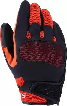 Alpinestars Mongress Airflow Motorradhandschuhe - schwarz/rot/mandarine
