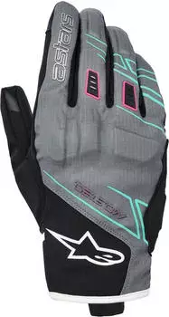 Alpinestars Stella Moblast WP Wasserdichte Motorradhandschuhe (3530126-1598) fell grau/schwarz/pink fluo