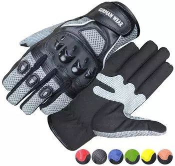 German Wear GW400G Motorradhandschuhe (GW400G-M9) grau