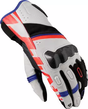 REV'IT! RSR 5 Motorrad Lederhandschuhe wei&szlig;/blau