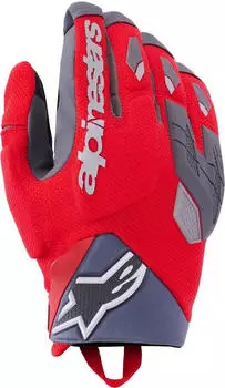 Alpinestars Durack Motorradhandschuhe bright red/mid gray
